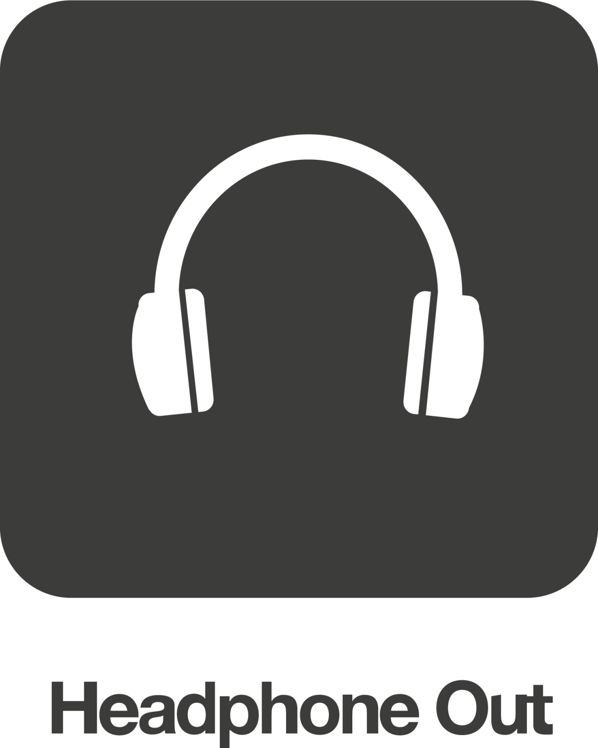 Symbol für Kopfhörerausgang