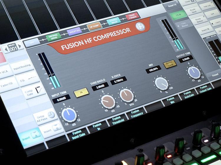 SSL Live-Konsolen – Fusion HF-Kompressor